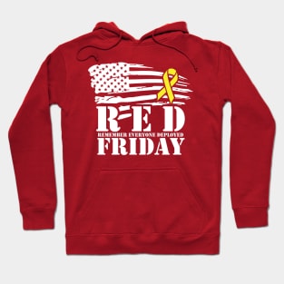 RED Friday - Flag and Ribbon Hoodie